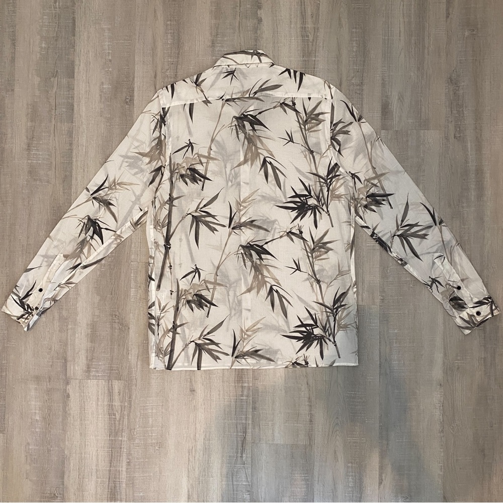 Zara HEMP PRINT SHIRT - Picture 2 of 4
